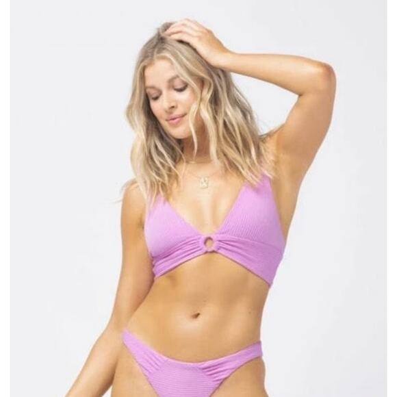 L*Space Fisher Bikini Top in Rosebud Pink Size Small NWT - Picture 1 of 7